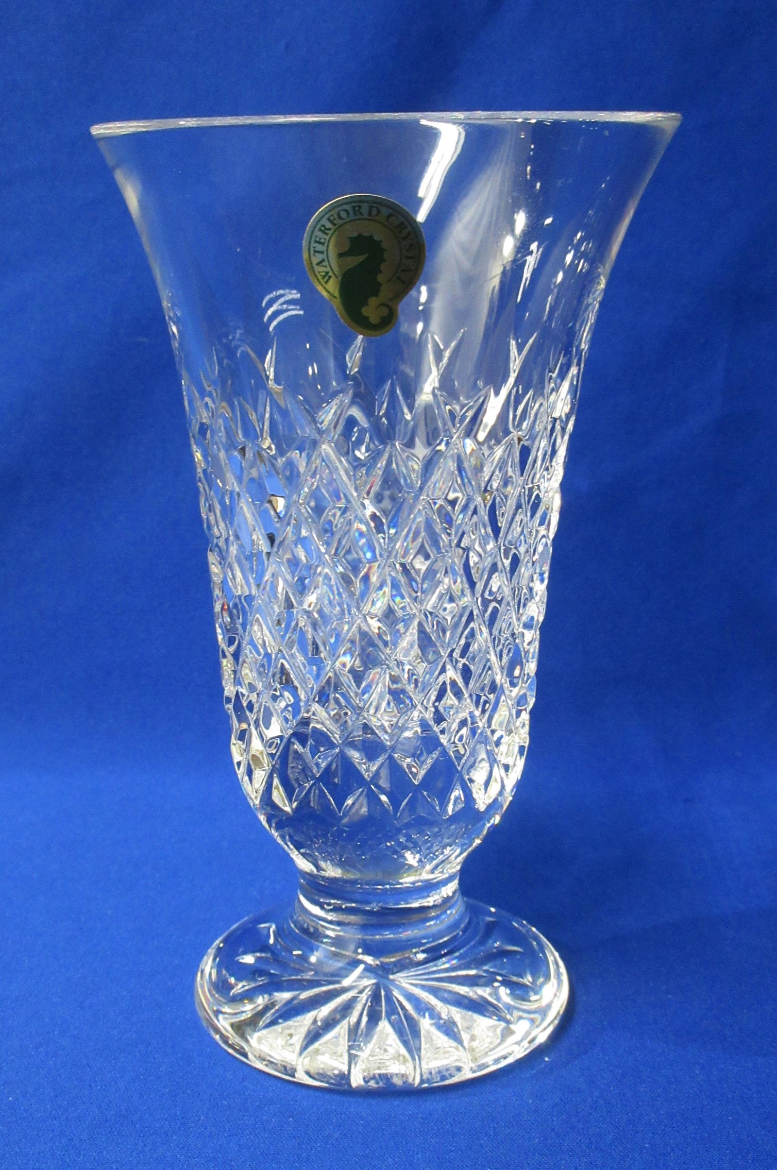 Sgnd Waterford Vase: 6"T x 3 5/8"W