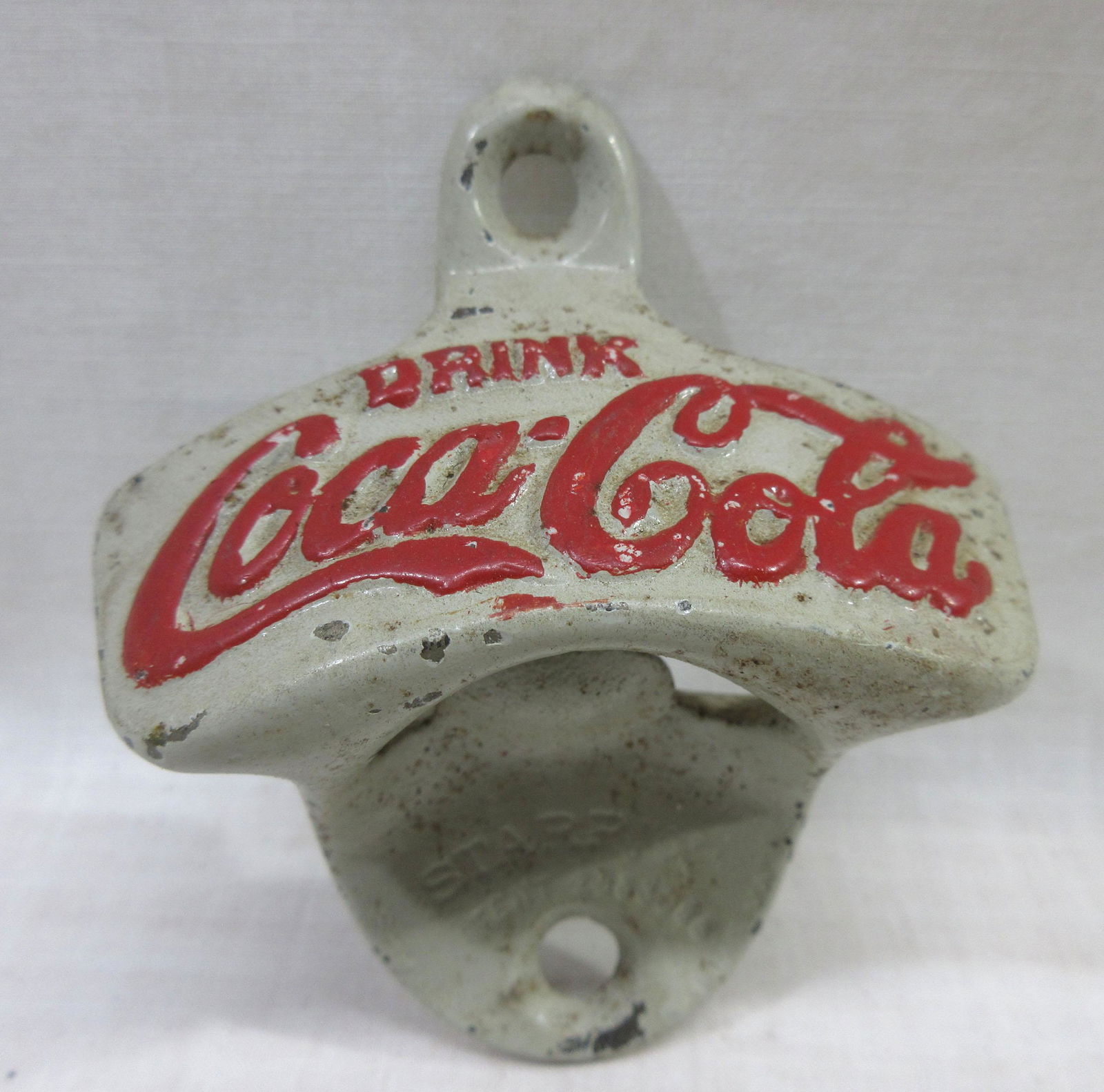 Antique Coca Cola Bottle Opener Starr"x": 3 1/4"T x 2 3/4"W