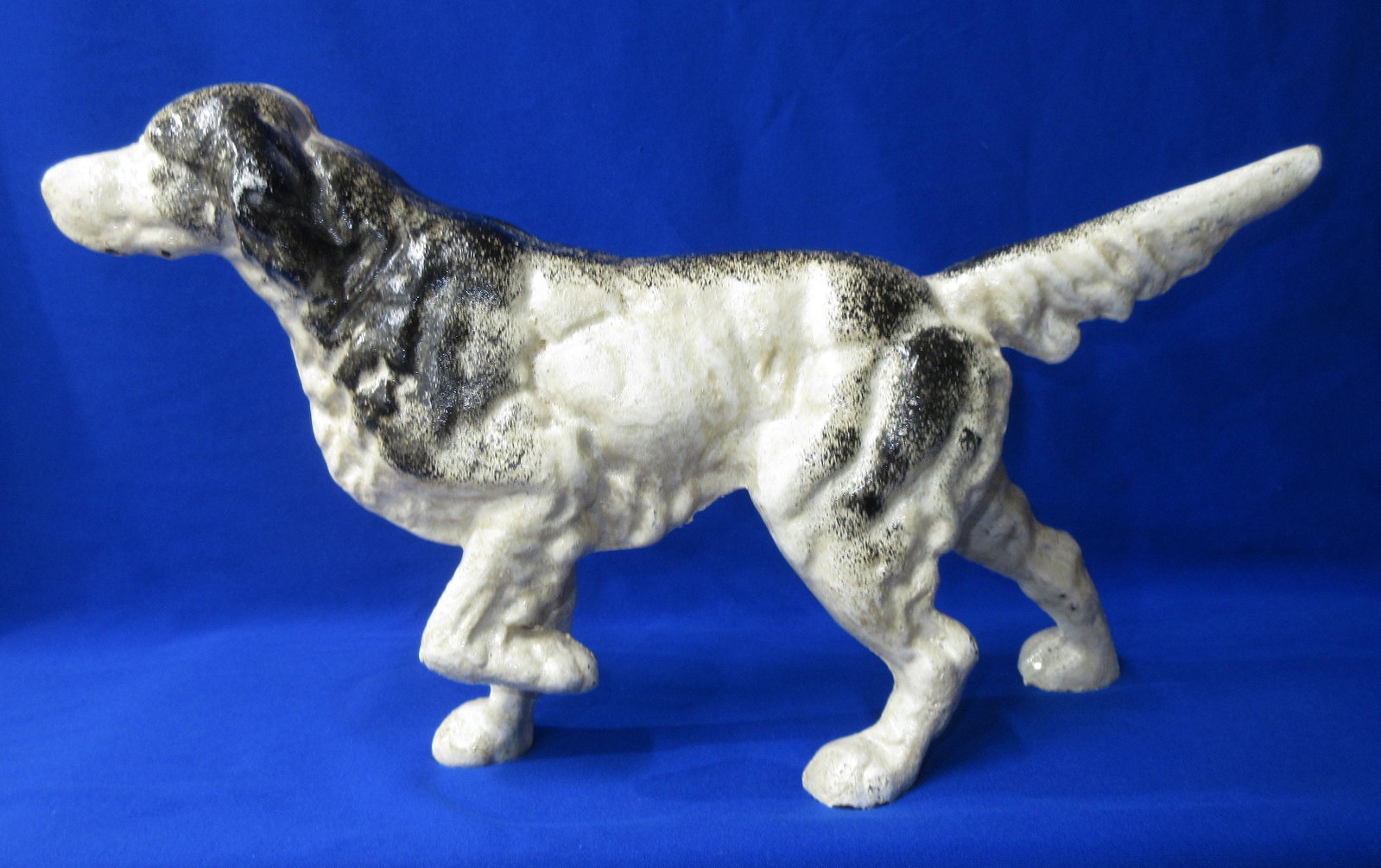 Cast Iron Dog Door Stop: 8"T x 14"L, 9.5 lbs