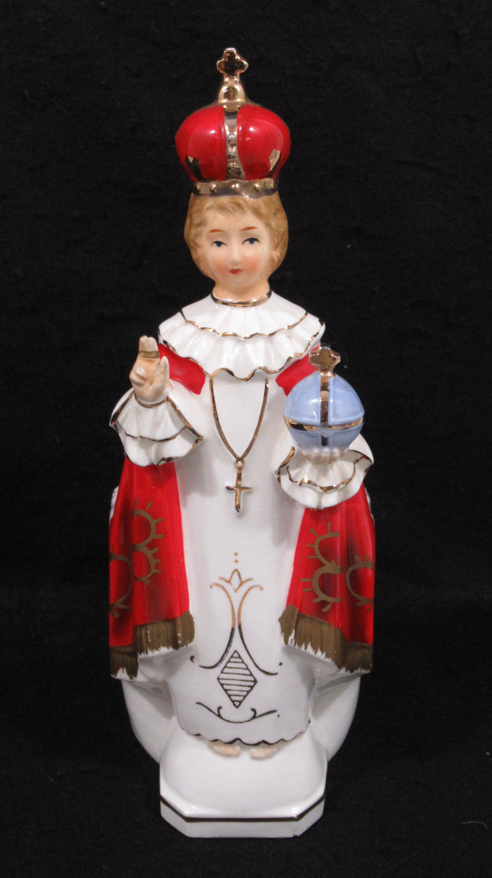 Artmark Porcelain Religious Vase: 10 1/2"T x 4"W