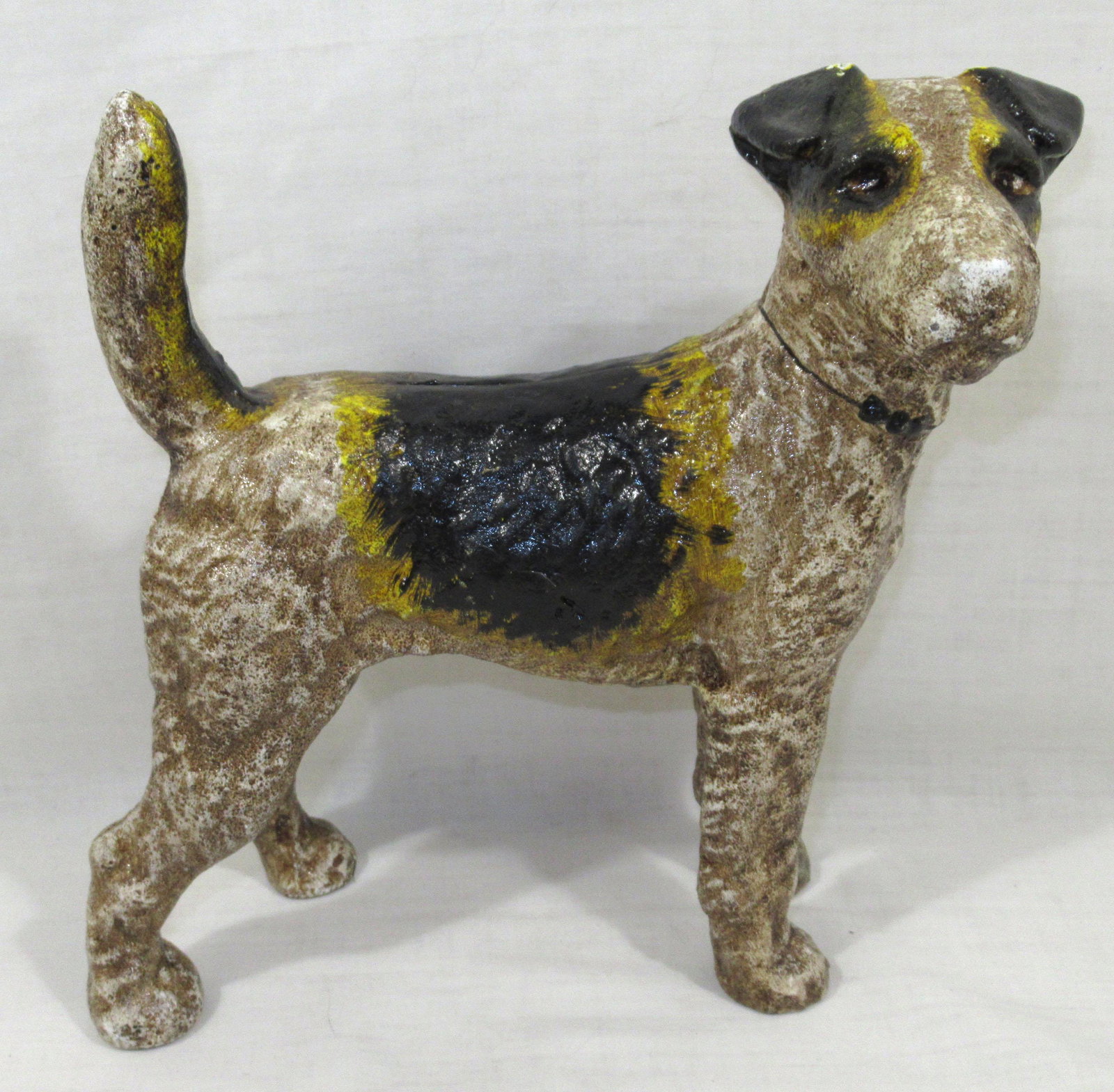 Cast Iron Dog Door Stop Bank: 8 1/2"T x 8 3/4" x 3 1/4"