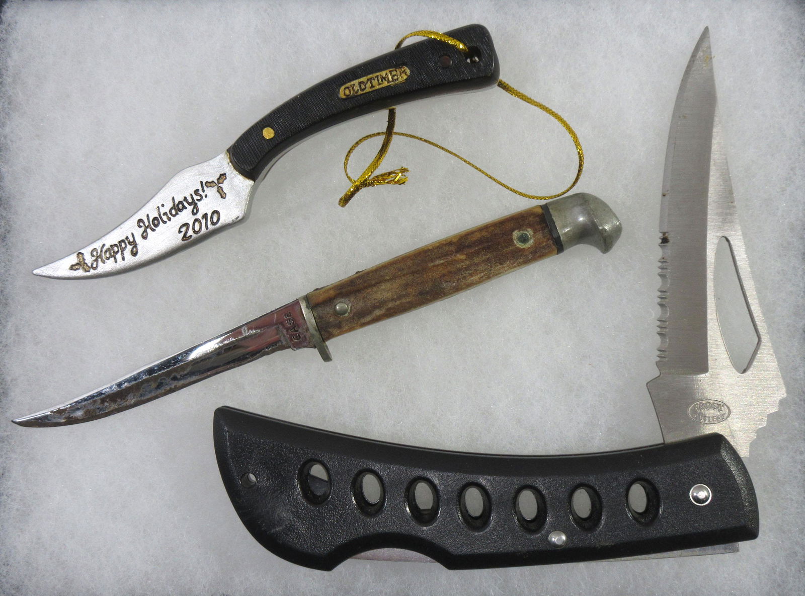 Case Knife Folding Knife & Old Timer Ornament: 5" - 6 1/8"L