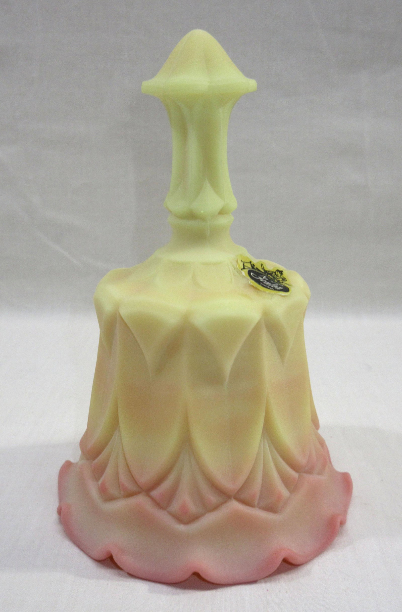 Fenton Burmese Bell: 6 5/8"T x 4 1/8"W
