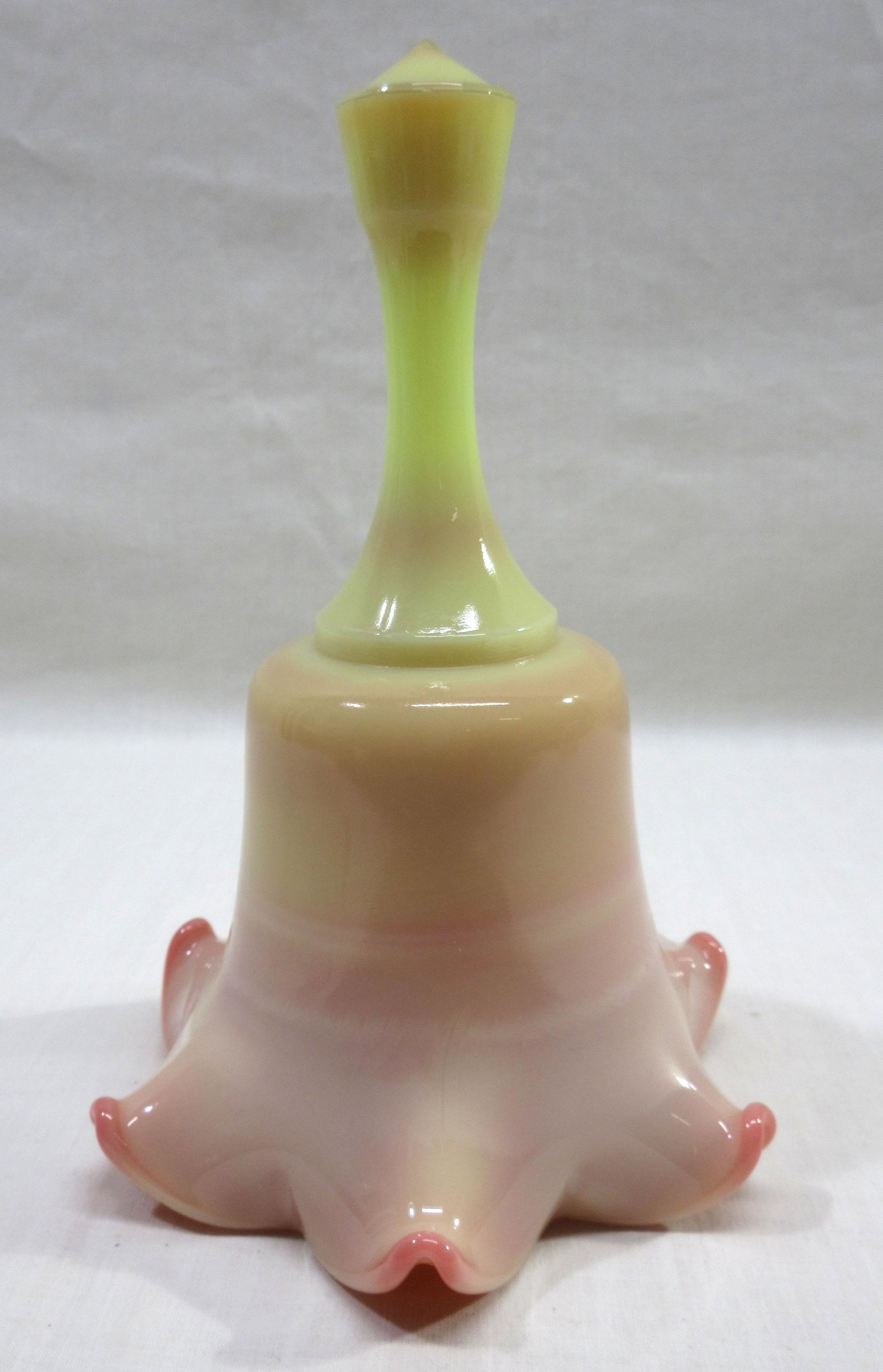 Fenton Burmese Bell: 7"T x 4 5/8"W