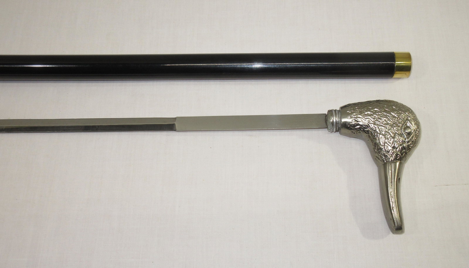 Modern Duck Head Sword Cane: 34 3/8"