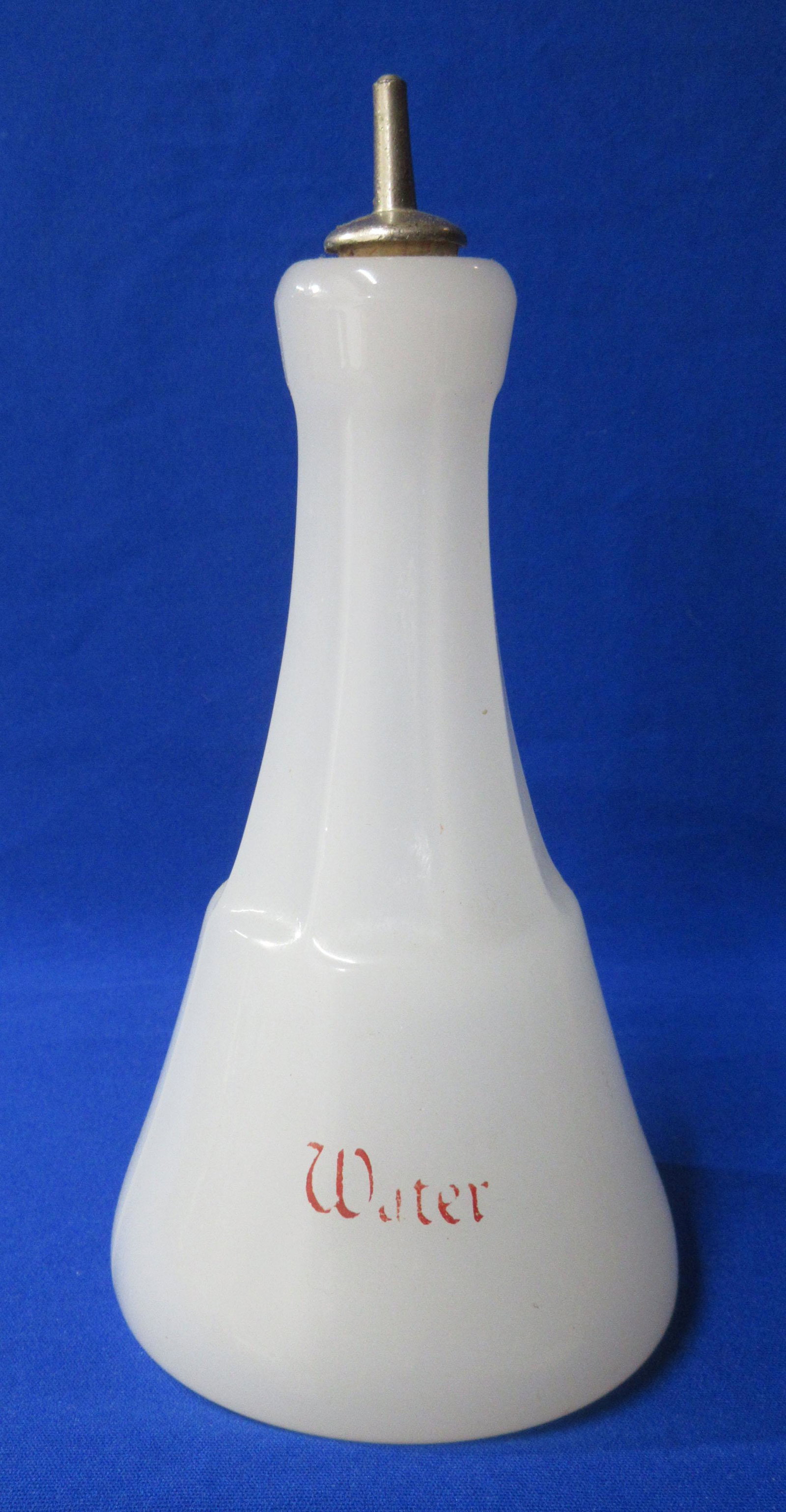 Barber Bottle: 8"T x 3 3/4"W