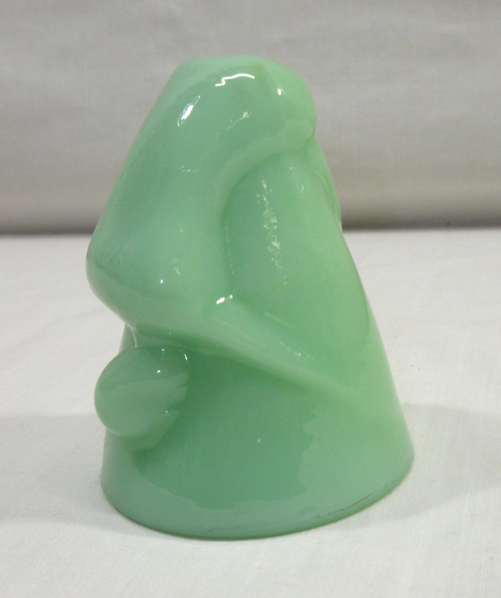 Modern Jadeite Bottoms Up Cup: 3" x 2 3/8"