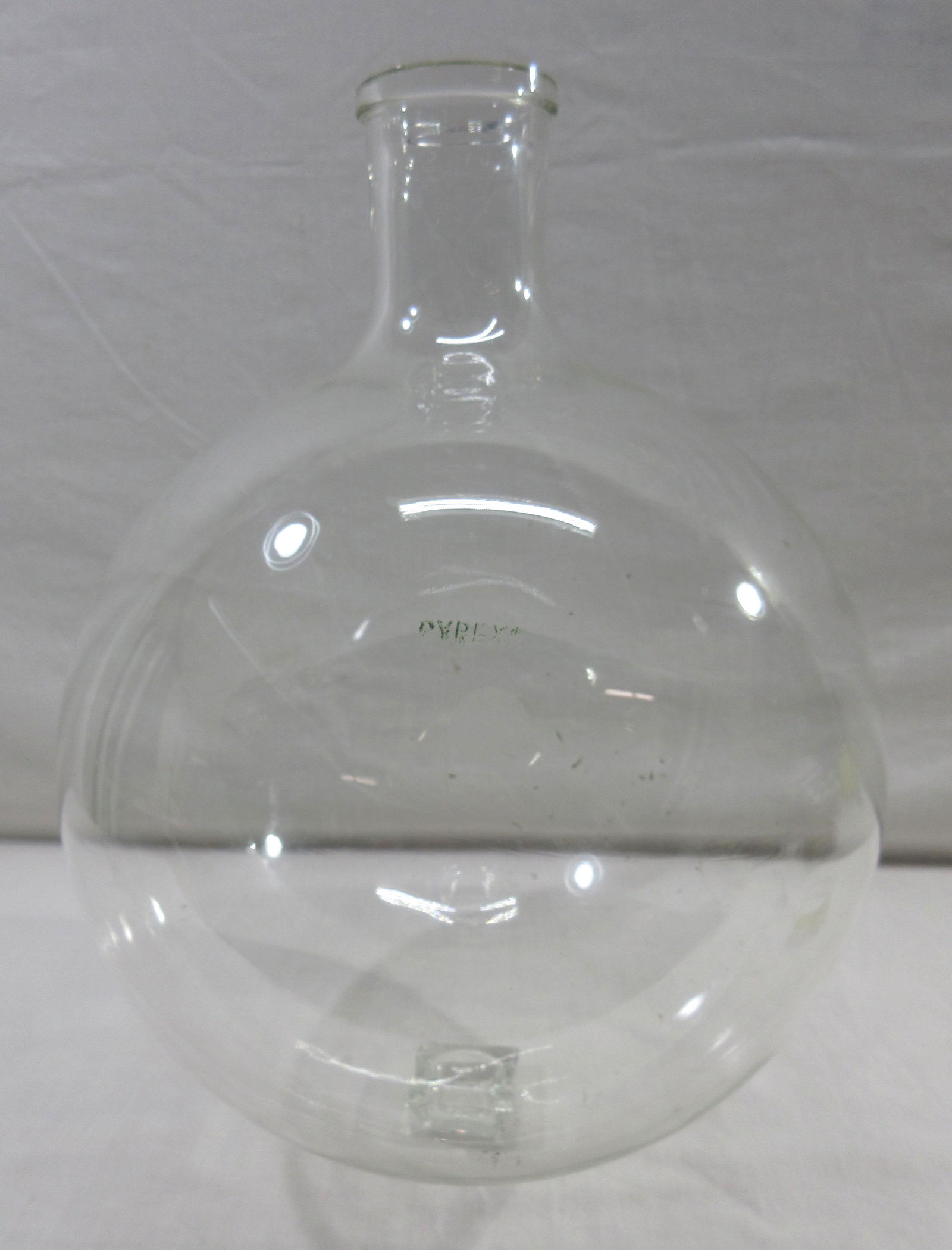 Lg. Pyrex Glass Chemist Flask: 14"T x 11"W