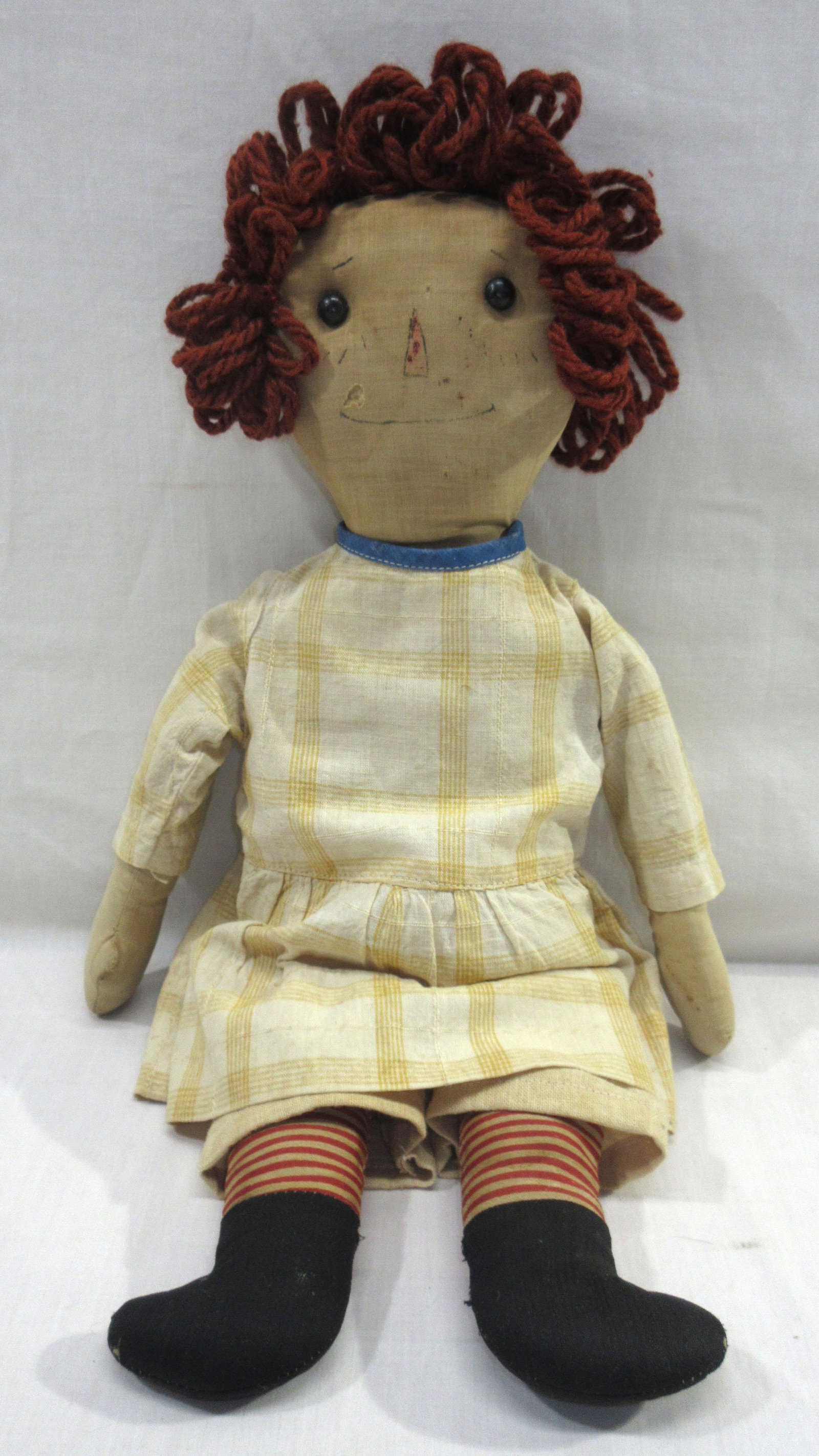 16" Early Raggedy Ann Doll: 16"