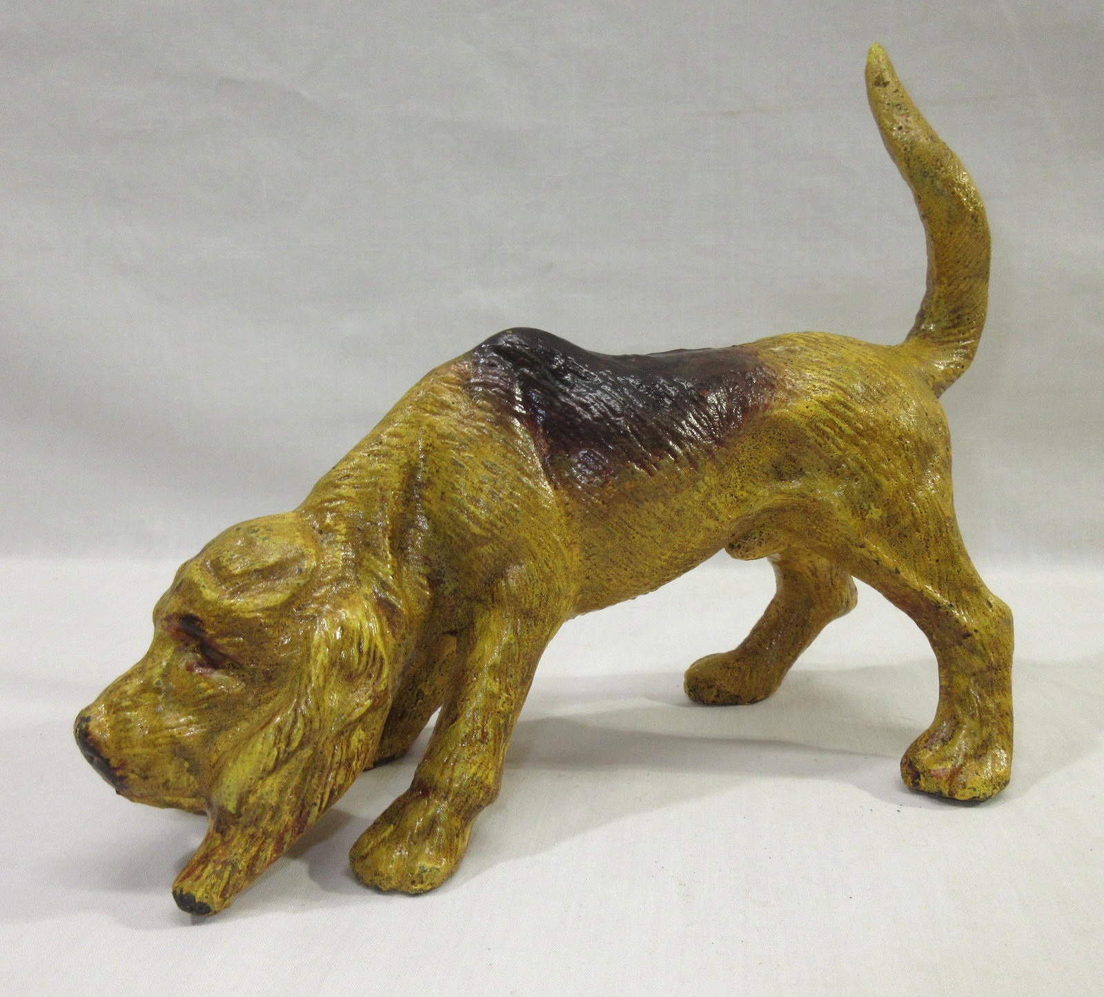 Cast Iron Dog Door Stop: 7"T x 8 1/2"