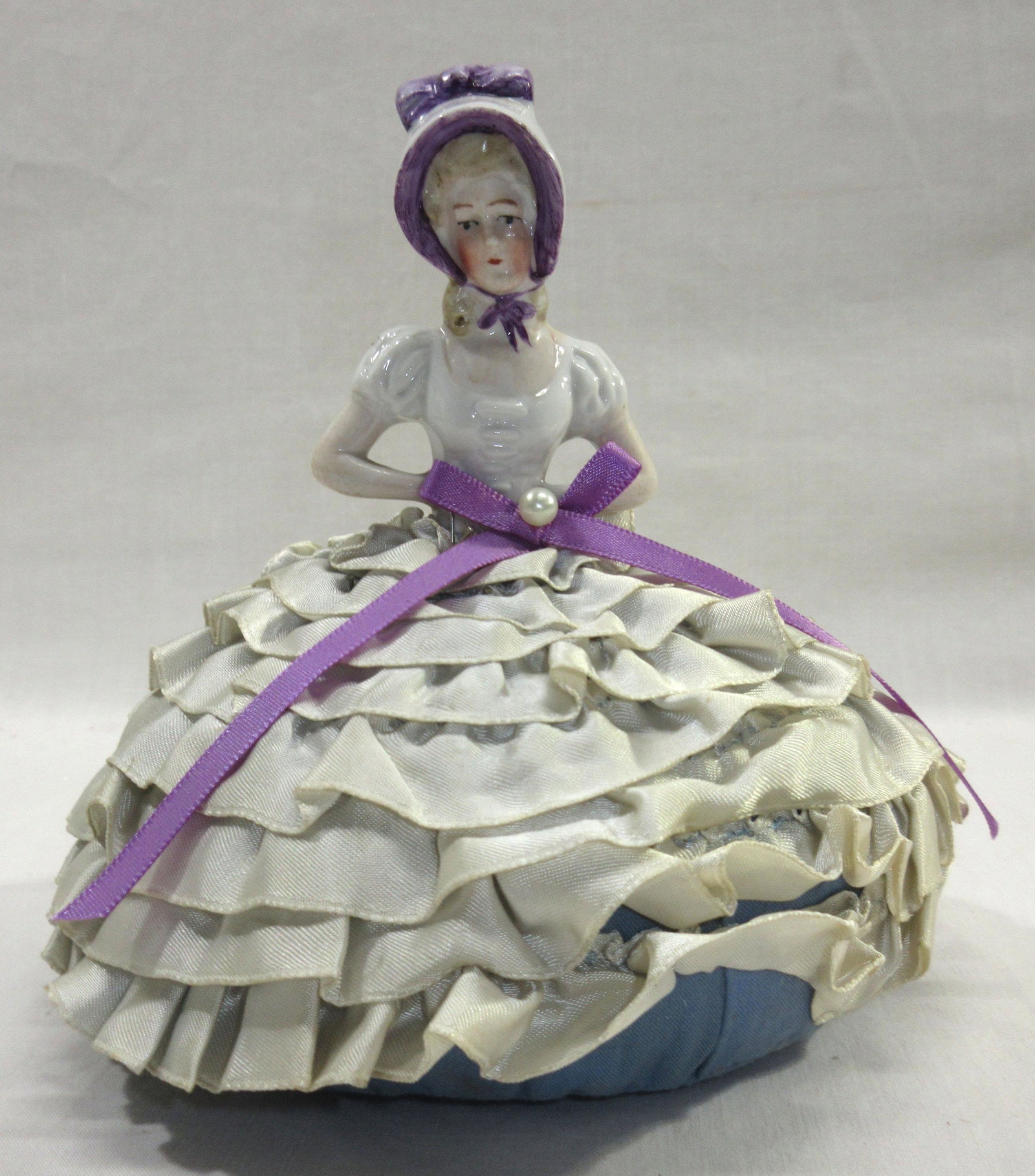 Pincushion Doll: 6"T x 6"W
