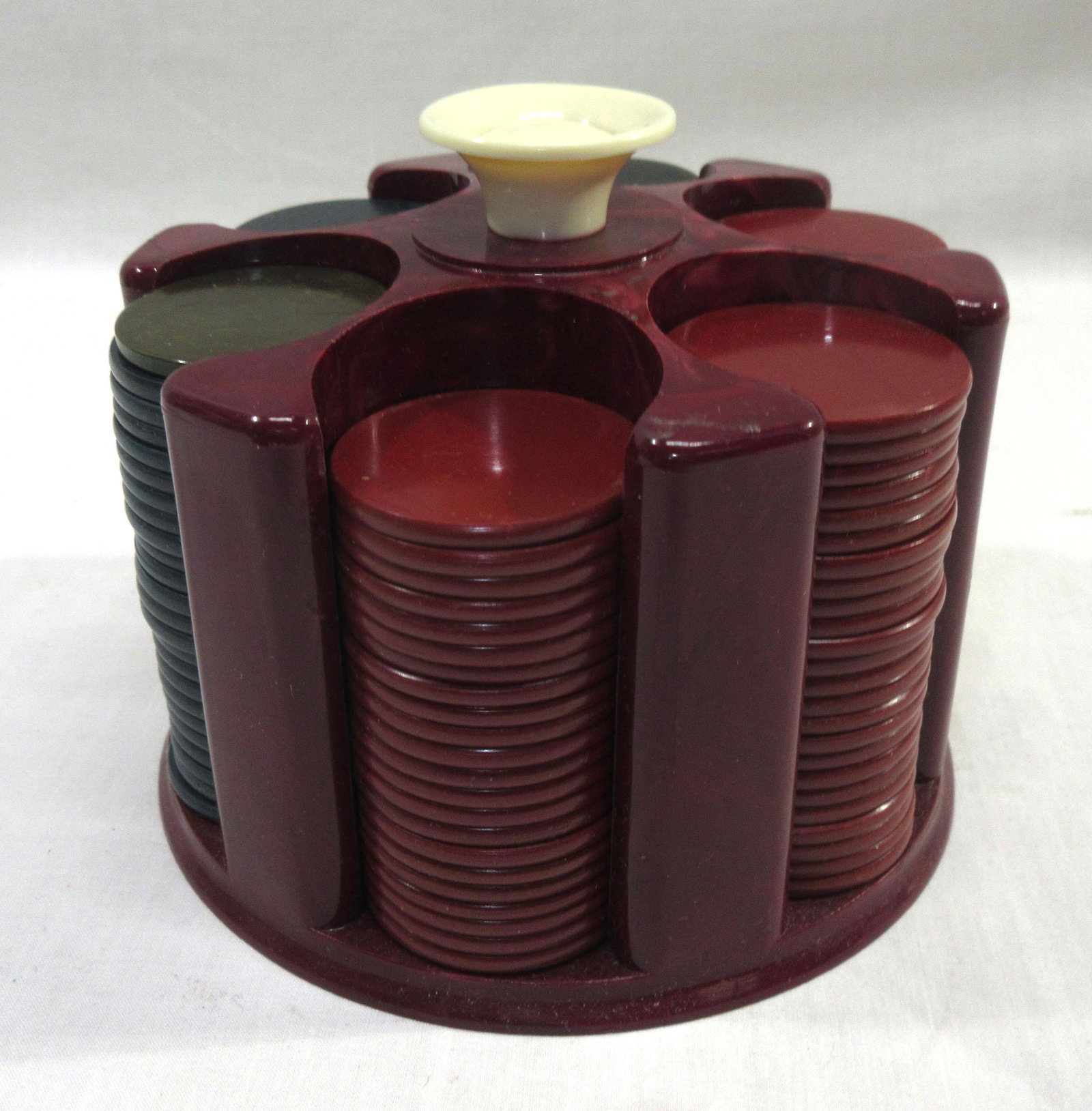 Set of Bakelite Poker Chips: 4 1/4"T x 5"W