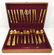 68pc Gold Plated Flatware Set