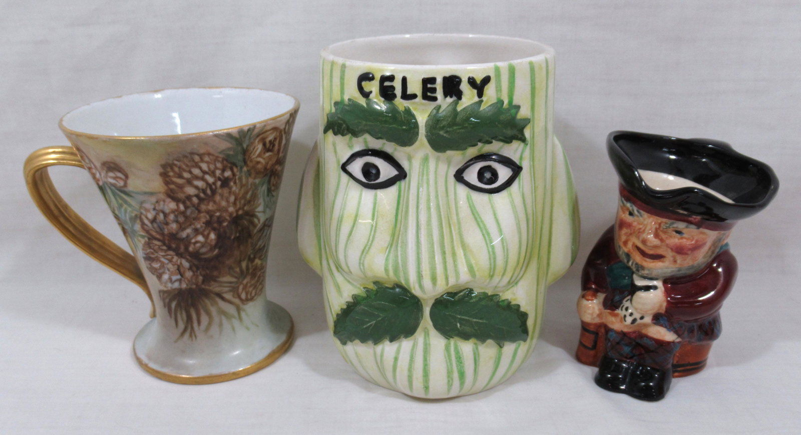 3pc Porcelain: 4 1/2"T - 6"T