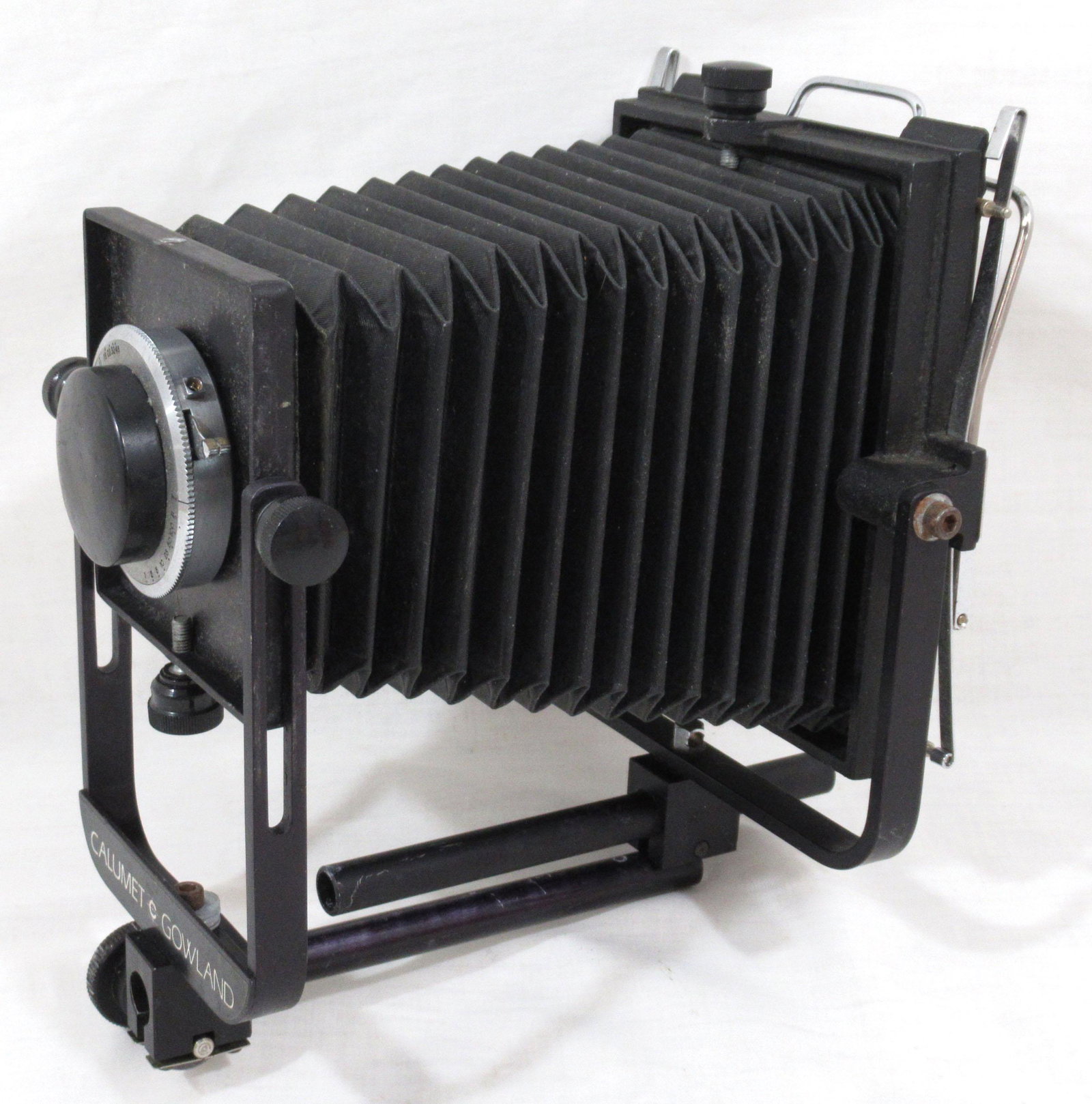 4" x 5" Alphax View Camera: Wollensak 135mm, f 4.7 Raptar Lens; Good Bellows; No Tripod Support Mount.