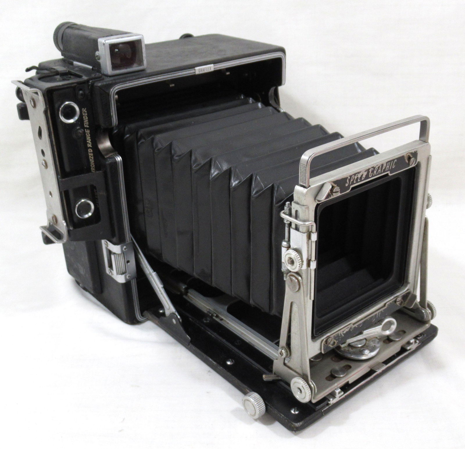 4" x 5" Graflex Speed Graphic Press Camera: Kalart Synchronized Range Finder