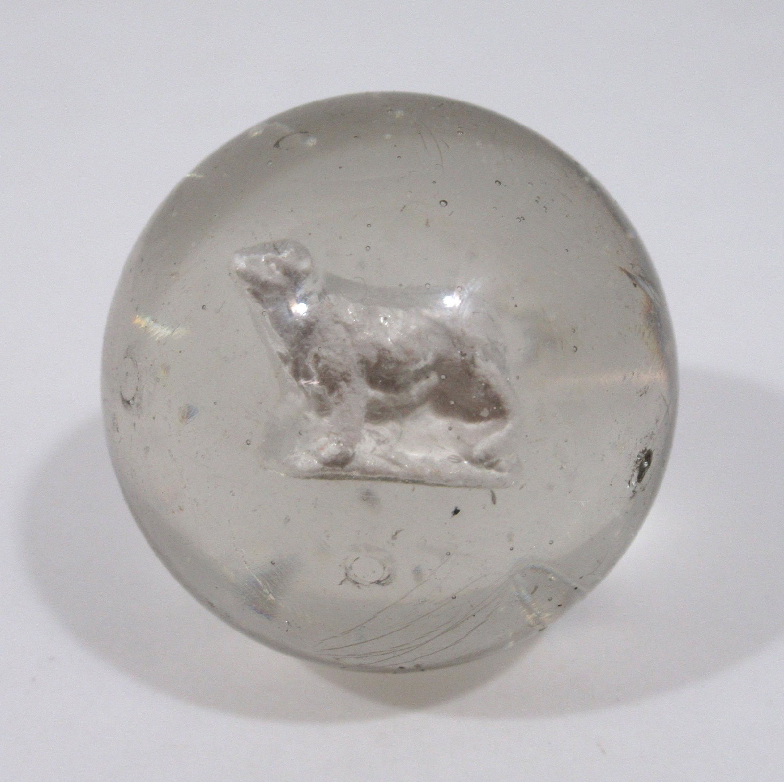 1 11/16" Sulfide Bull Marble: 1 11/16"