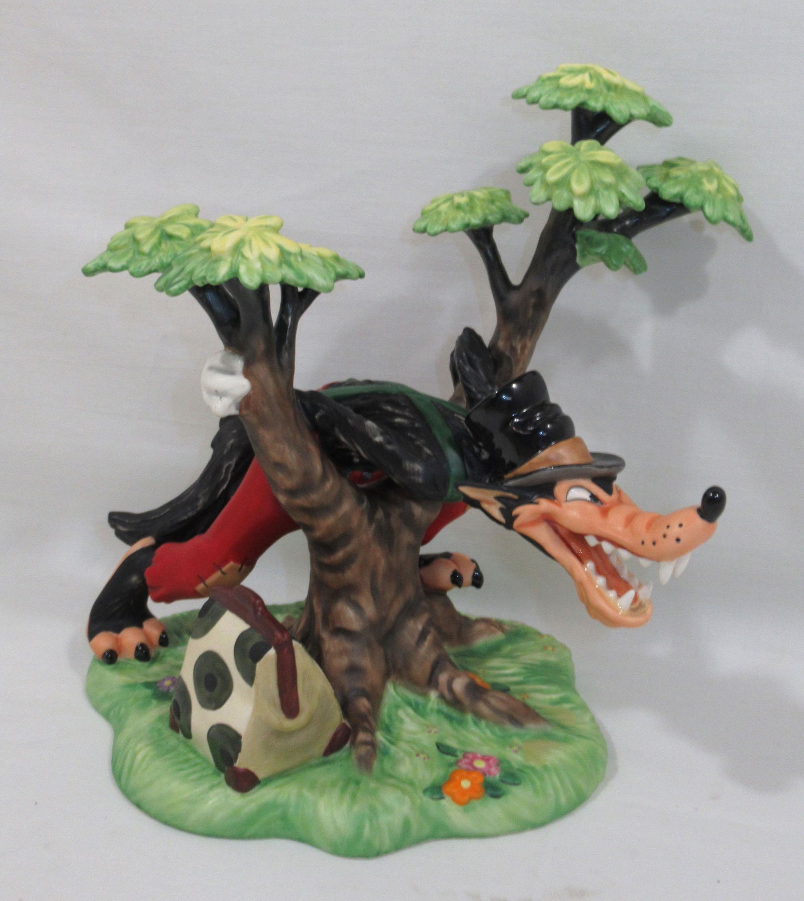 Walt Disney Three Little Pigs Wolf Figurine: 8 1/4"T x 8 1/2"