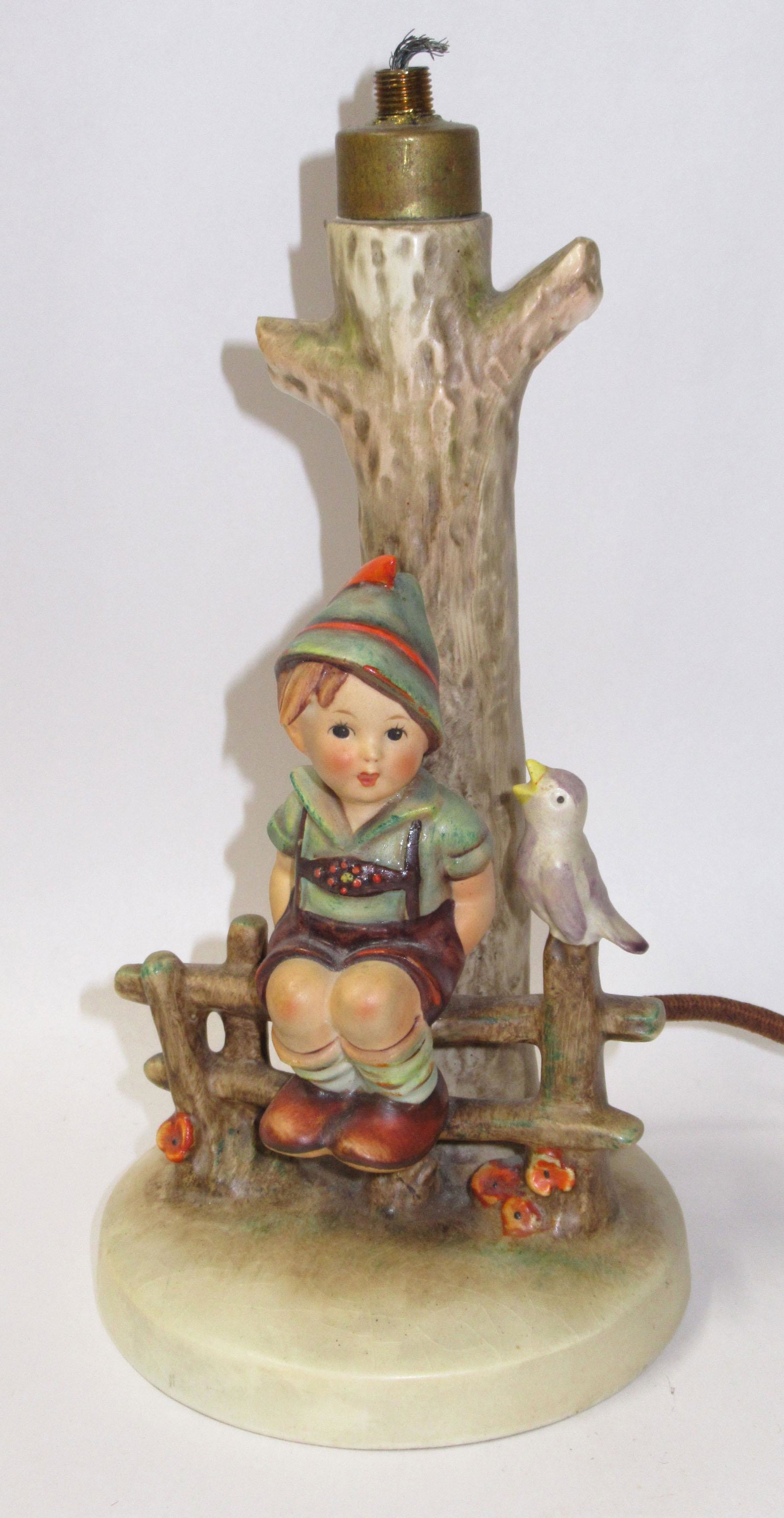 Hummel Lamp: 8 3/8"T x 4"W