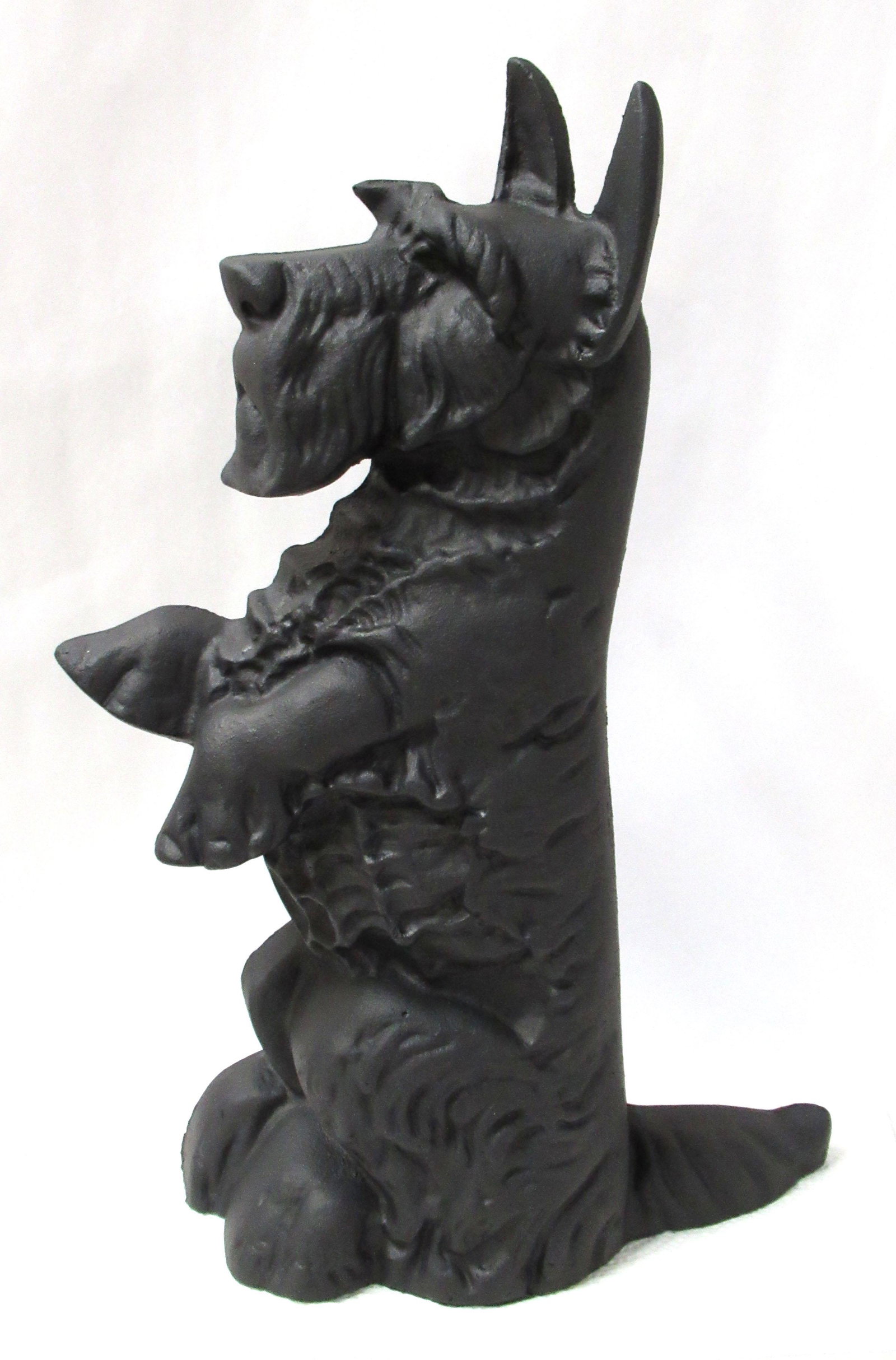 Cast Iron Scotty Dog Door Stop: 14 1/4"T x 10" x 3"