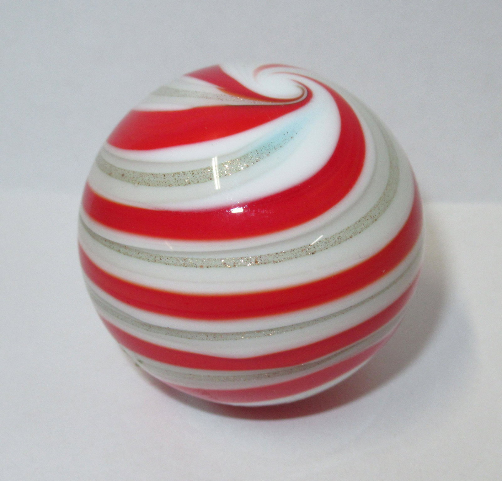 1 5/8" Handmade Swirl Marble: 1 5/8"