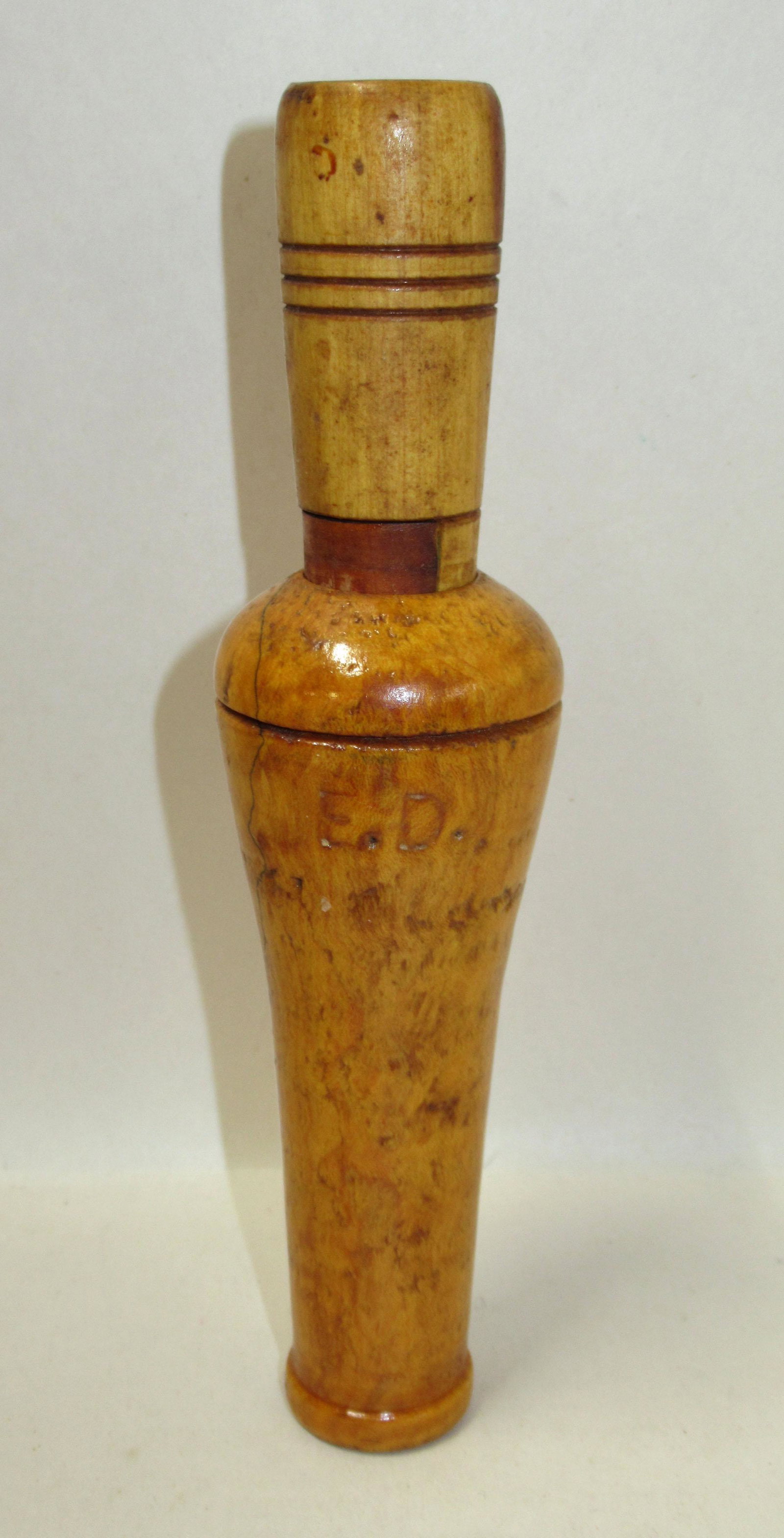 Dennison Tiger Maple Duck Call N.O.S.: 6 1/2"
