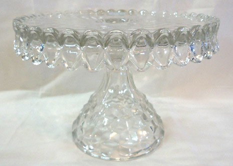 American Fostoria Cake Stand: 10" Across