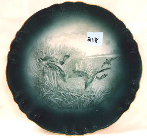Buffalo Pottery Plate, "Wild Ducks": 9 1/4"