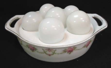 Victorian Austria HP Egg Server: 8 1/2"