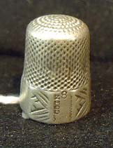 Silver Thimble Mkd Coin Size 8: Size 8