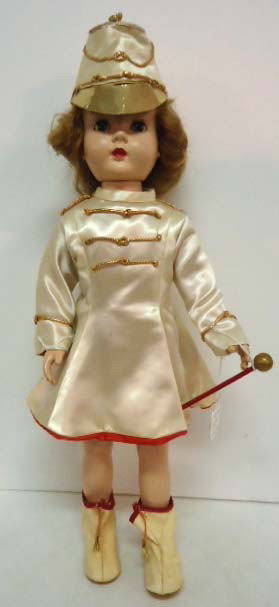 Effanbee Hard Plastic Majorette Walking Doll: 18"