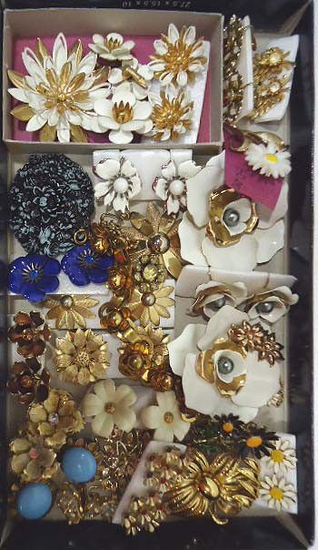 Designer Sgnd. Flower Lot: Designer signed lot by Coro, Sarah Cov., Monet, Crown Trifari and Gerrys