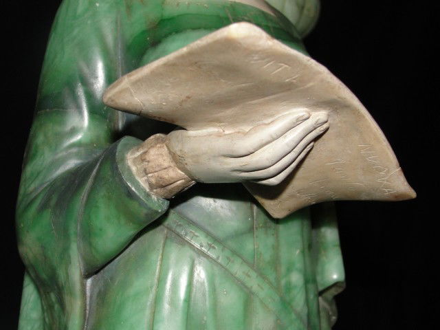 Italian Alabaster Figure Beatrice Portinari - 4