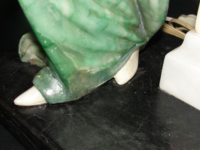 Italian Alabaster Figure Beatrice Portinari - 5