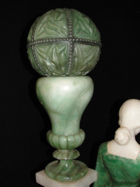 Italian Alabaster Figure Beatrice Portinari - 6