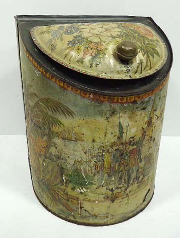 Country Store Tea Tin: 10 1/4" x 8 1/2"