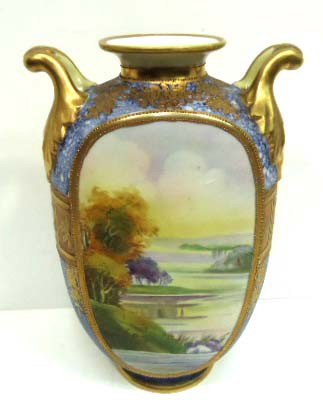 H.P. Nippon Vase: 9"