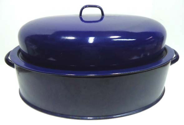 Blue Granite Roaster: 18" X 13"