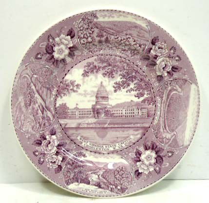 Staffordshire Mulberry Historical plate: 10"