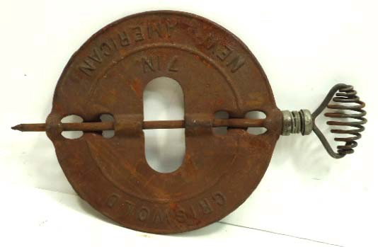 Griswold Cast Iron Stove damper: 7"