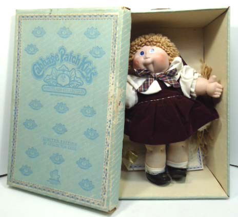 Cabbage Patch kids porcelain Doll: 16"- Original Box