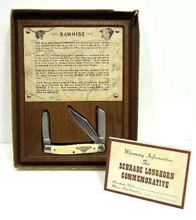 Schrade Longhorn Comm. Knife: 4" Orig. Box 1975
