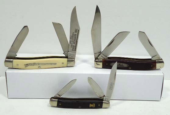 3 Schrade Knives: 3 1/4", 4" & 4"