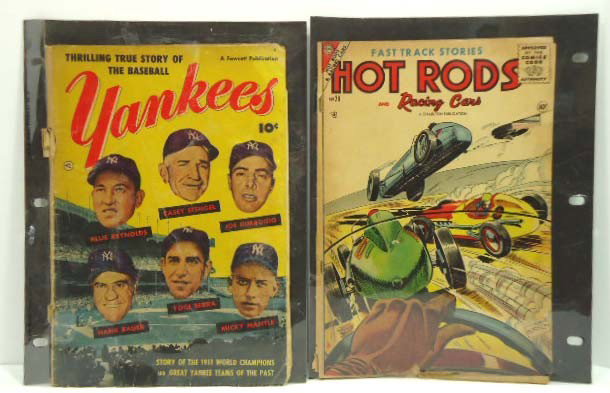 1951 Yankees Comic& Hot Rods Comic: 2Pc.