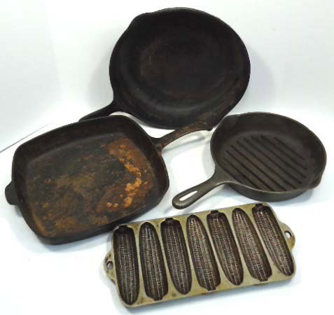 4pc Wagner Cast Iron: 4pc