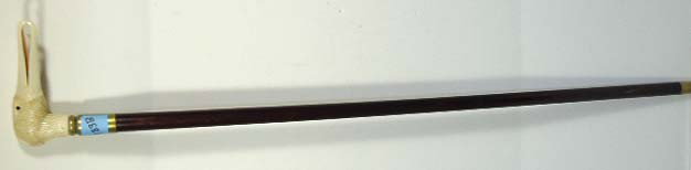 Birds Head Walking Cane: 36"