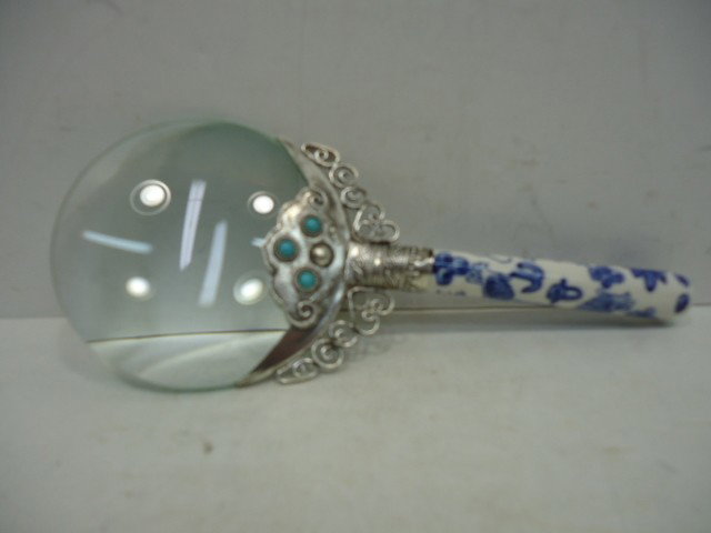 Oriental Magnifying Glass: 7 1/2"