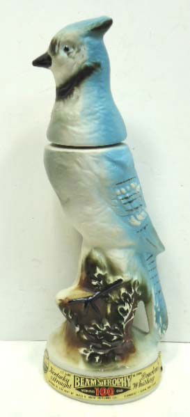 Jim Beam Bottle "Blue jay": 13 1/2"