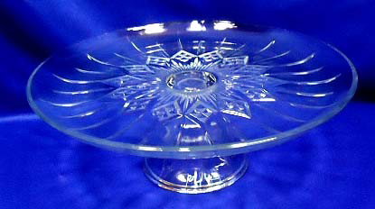 Glass Cake Stand: 12"