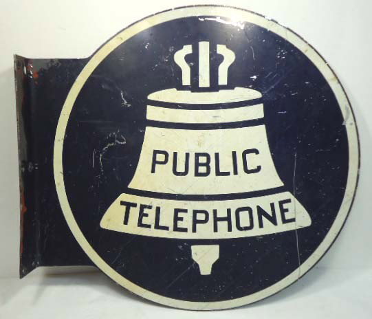Public Telephone Flange Sign: 24" x 26"